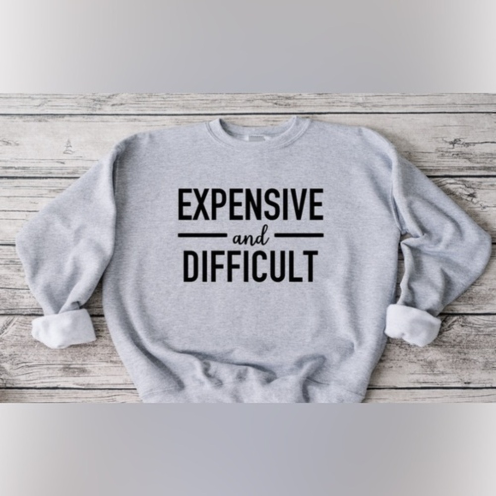 Expensive and difficult crewneck
